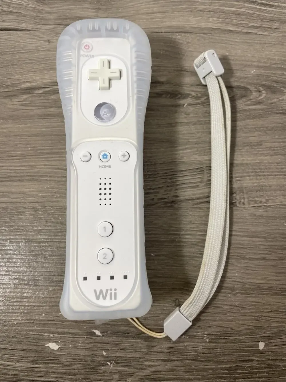 MISSING BATTERY COVER Official Nintendo Wii Remote Controller White NO BACK DOOR